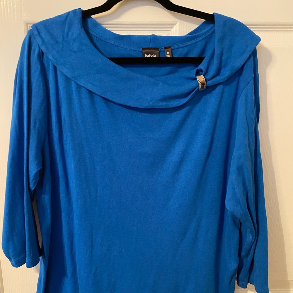 Women’s plus size royal blue blouse